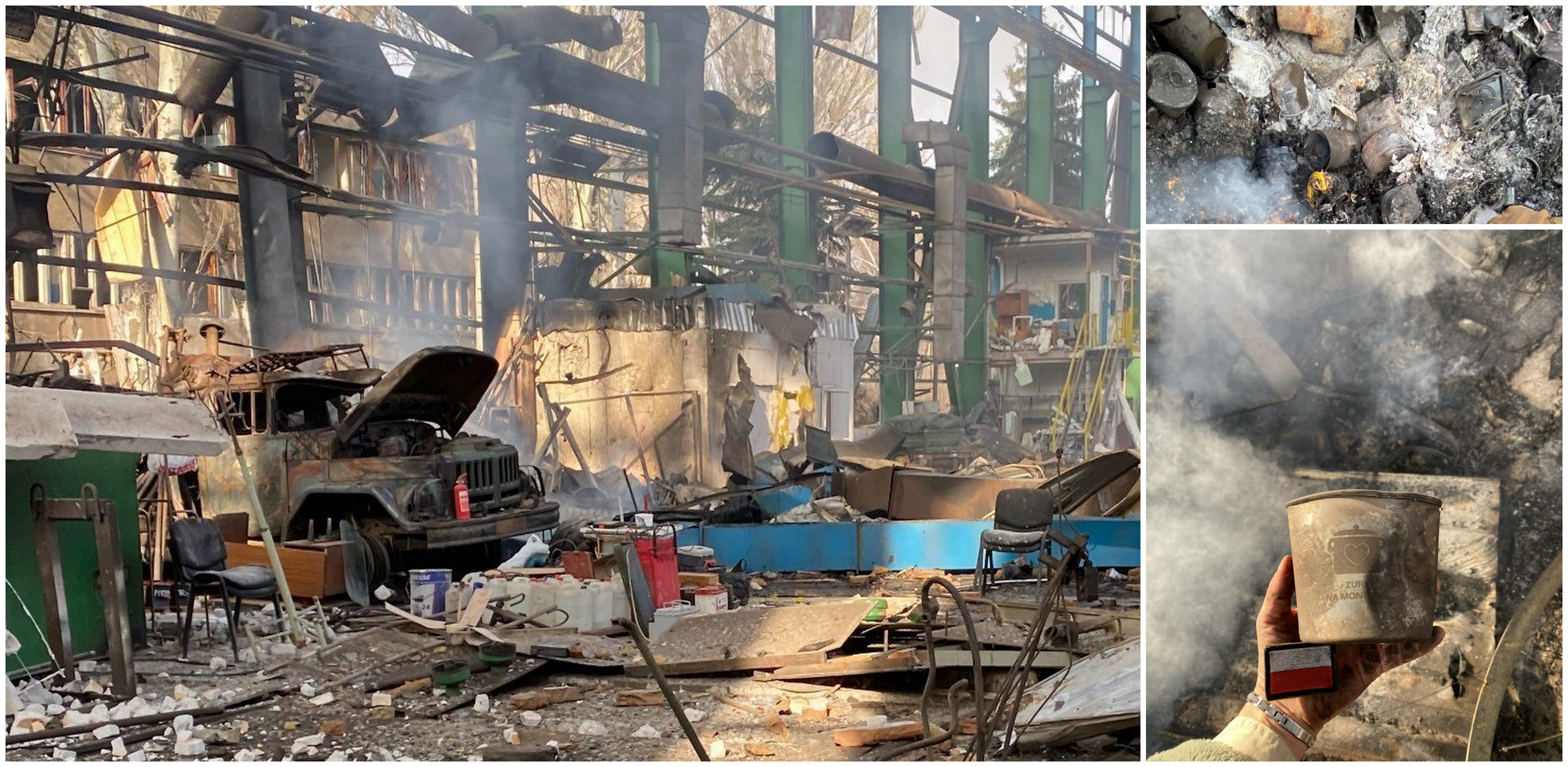 Zniszczony magazyn (Fot. Zupa na Monciaku)