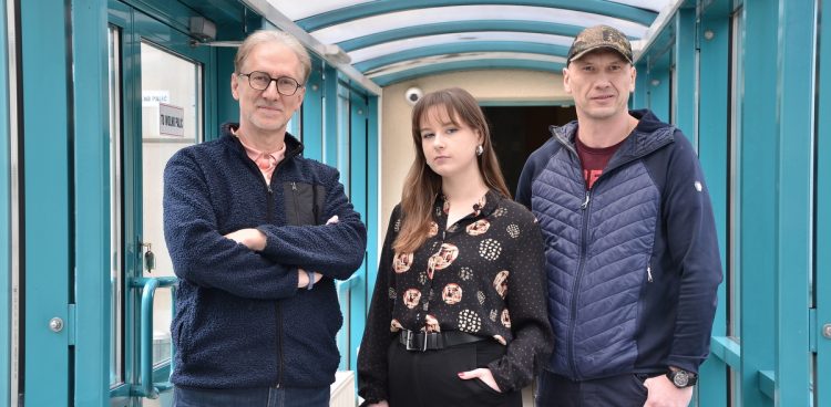 Tomasz Żółtowski, Aleksandra Szczepaniak i Łukasz Proch (fot. Radio Gdańsk)