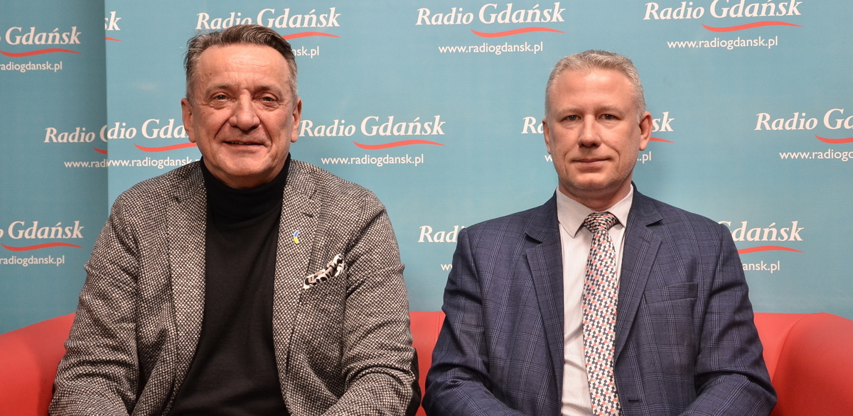 Leszek Bonna i prof. Mariusz Kaczmarek (fot. Radio Gdańsk/Martyna Krawcewicz)