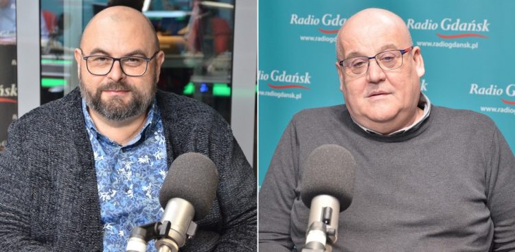 Prof. Arkadiusz Modrzejewski i prof. Piotr Mickiewicz (fot. Radio Gdańsk/Martyna Krawcewicz)