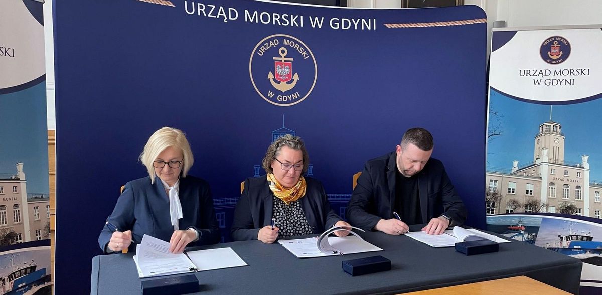 Urząd Morski w Gdyni podpisał umowy z wykonawcami prac inwentaryzacyjnych (fot. Urząd Morski w Gdyni)