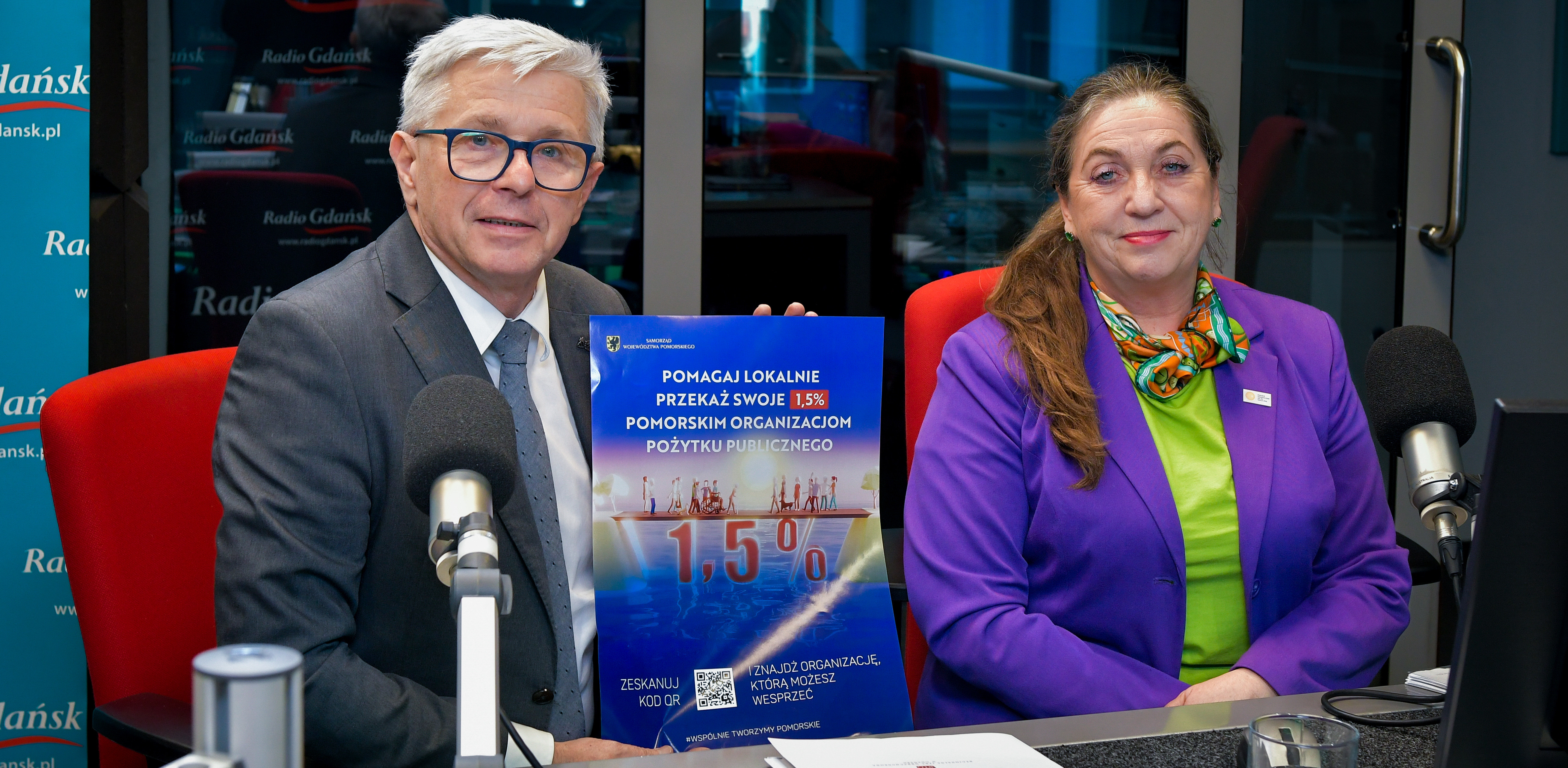 Andrzej Kowalczys, Anna Jochim-Labuda (Fot. Radio Gdańsk/Pola Malańska)