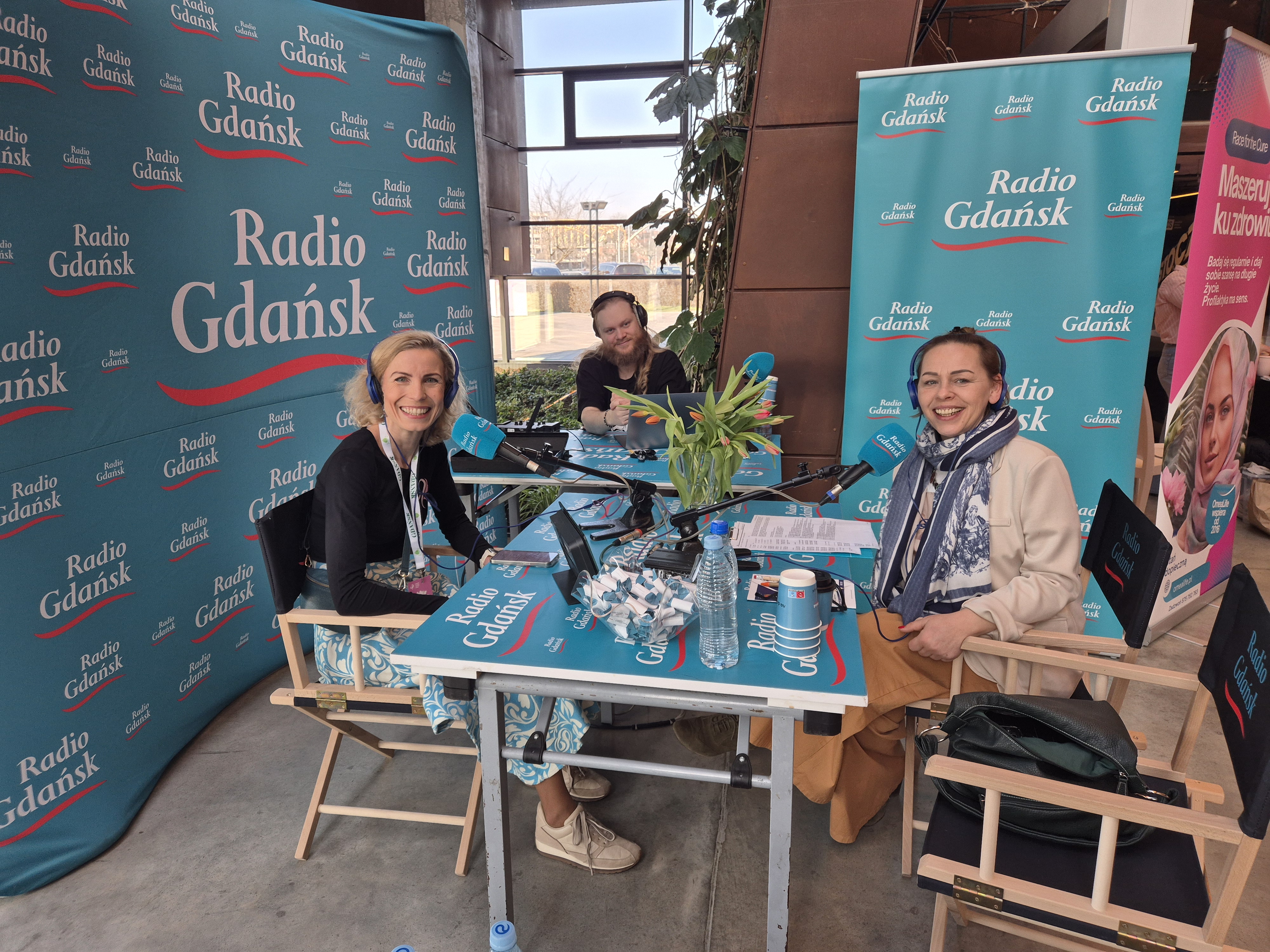 Studio Radia Gdańsk na Gdańskim Kongresie Zdrowia Kobiet (Fot. Radio Gdańsk/Joanna Matuszewska)