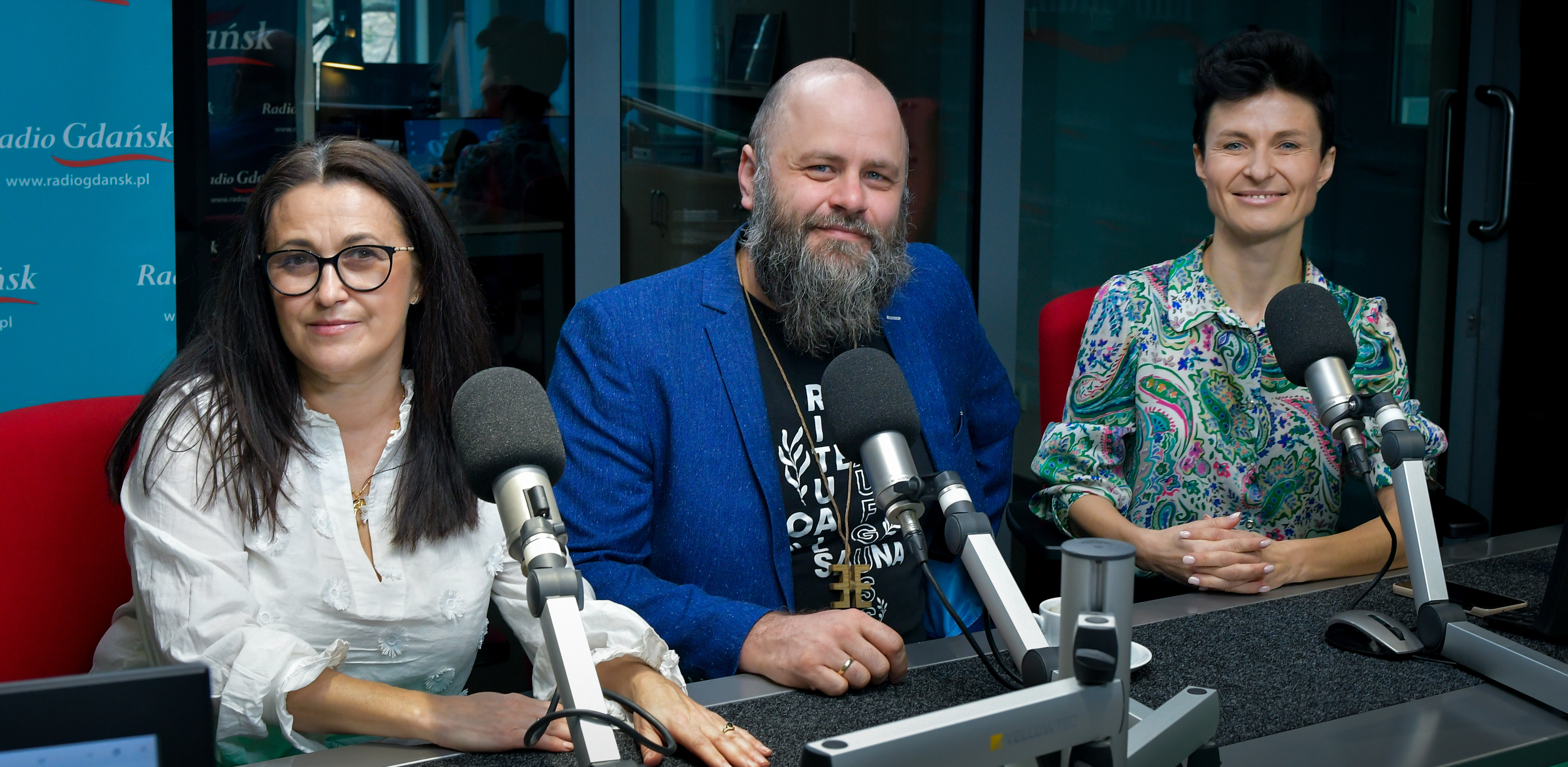Izabela Grajek-Czabajska, Bolesław Drapella i Małgorzata Jasnoch (fot. Radio Gdańsk/Pola Malańska)