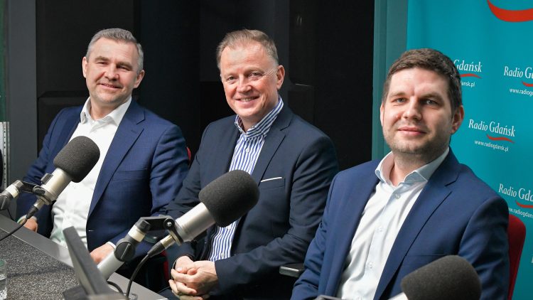 Michał Pasieczny, Jarosław Białk, Maciej Zielonka (fot. Radio Gdańsk/Pola Malańska)