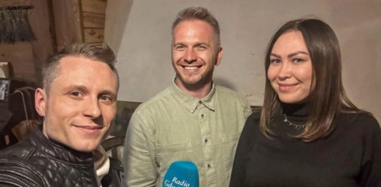 Mateusz Czerwiński rozmawiał zPatrykiem Boguszewskim i Zofią Krupińską (Fot. Radio Gdańsk)