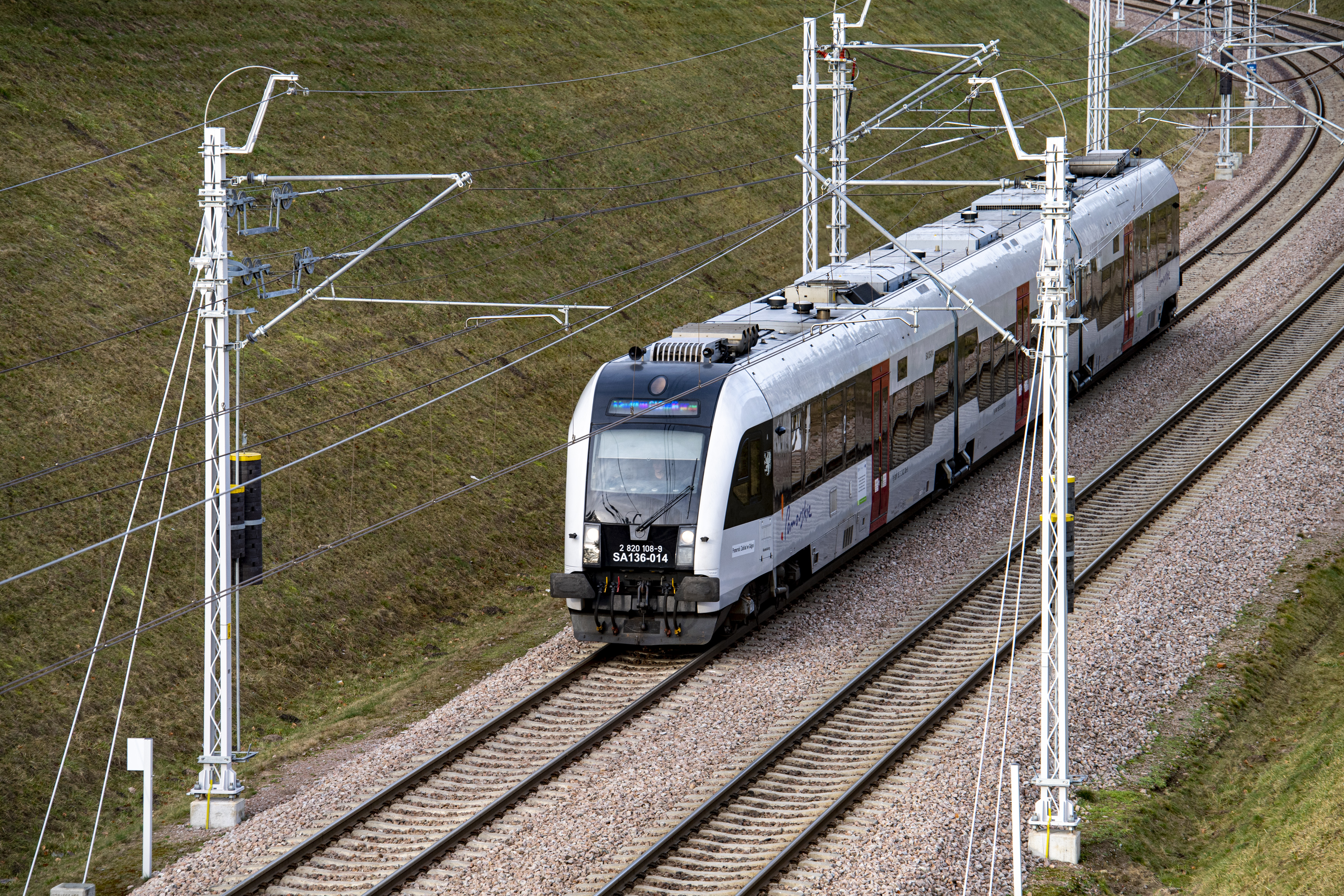 Pociąg Pomorskiej Kolei Metropolitalnej. (fot. KFP/Paweł Marcinko)
