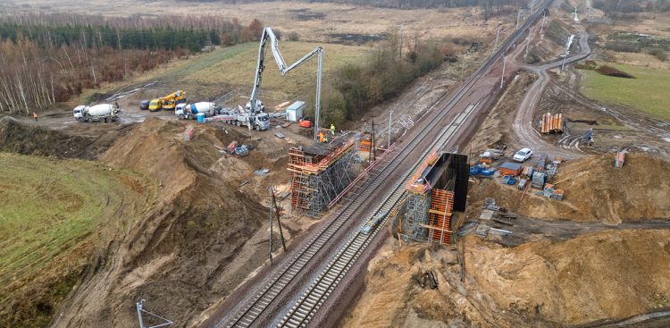 Modernizacja linii 202 Słupsk-Lębork potrwa jeszcze ponad rok (Fot. UG Potęgowo)