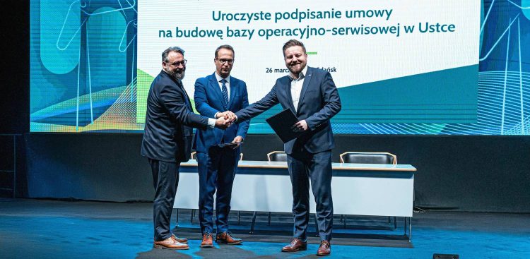 PGE Baltica podpisała umowę z Doraco na budowę bazy w Ustce (fot. mat. pras.)