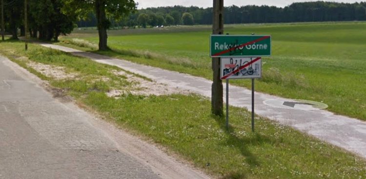 Wyjazd z Rekowa Górnego (fot. Google Maps)