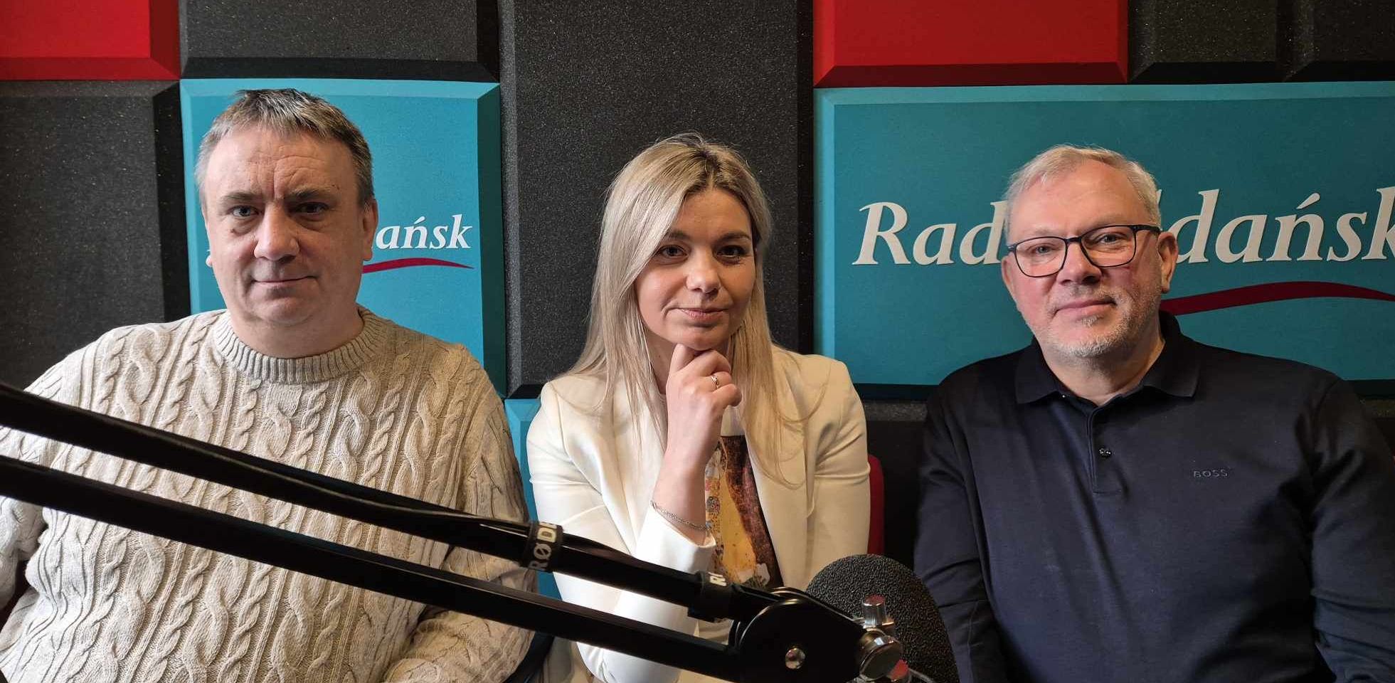 Robert Gębuś, Magdalena Olechnowicz i Michał Rychert (fot. Radio Gdańsk/Przemysław Woś)