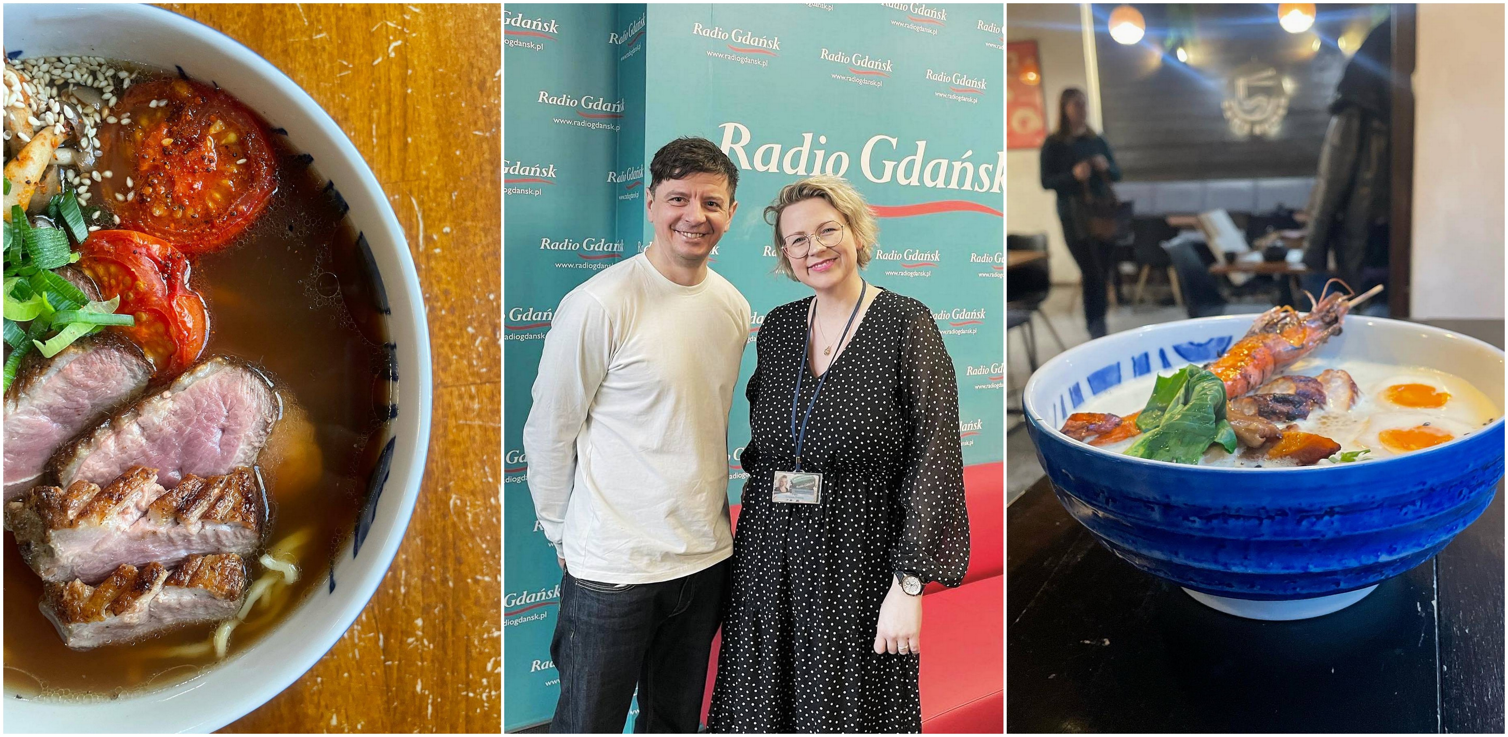 Arkadiusz Ochocki z Sumo Ramen i Ewelina Potocka z Radia Gdańsk (fot. archiwa prywatne)