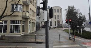 System zamontowano testowo na skrzyżowaniu alei Zwycięstwa z ulicą Orłowską (fot. Gdynia Mobilna/UM Gdynia)