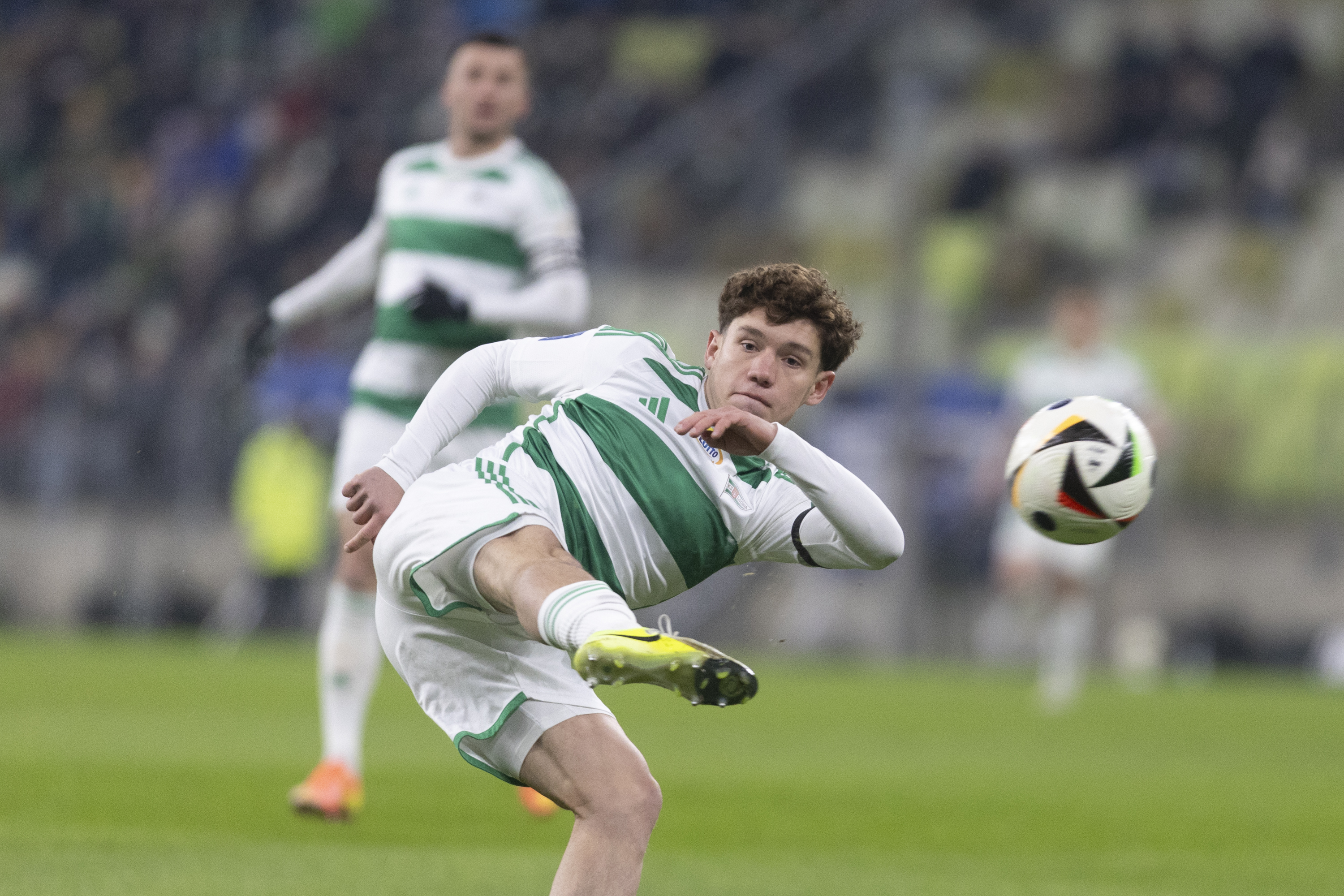 PKO Ekstraklasa. Lechia Gdask - Lech Pozna.  Nz. Maksym Khlan ( Lechia ).09.02.2025fot. Krzysztof Mystkowski / KFP