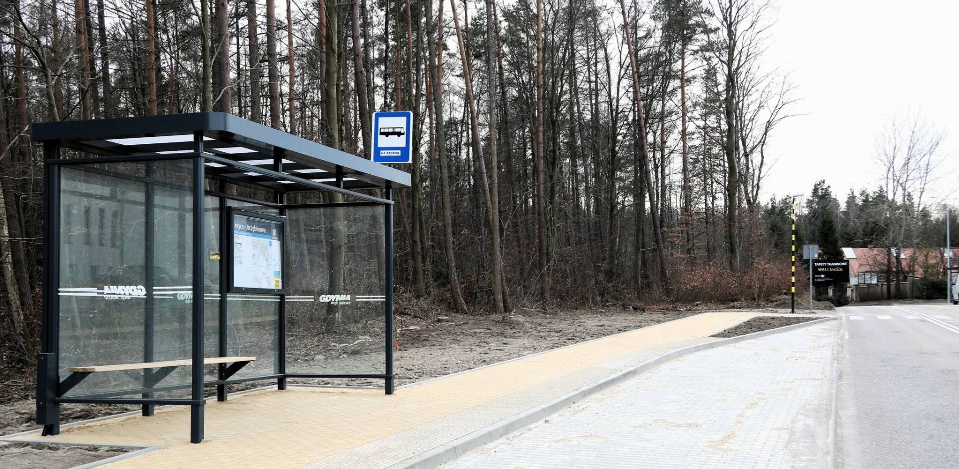 Nowe zatoki przystankowe na styku dwóch gmin (fot. ZKM Gdynia)