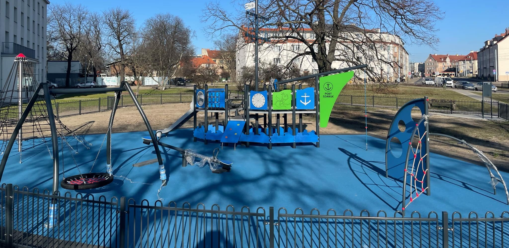 Aktualny stan placu zabaw (fot. Radio Gdańsk/Oskar Bąk)