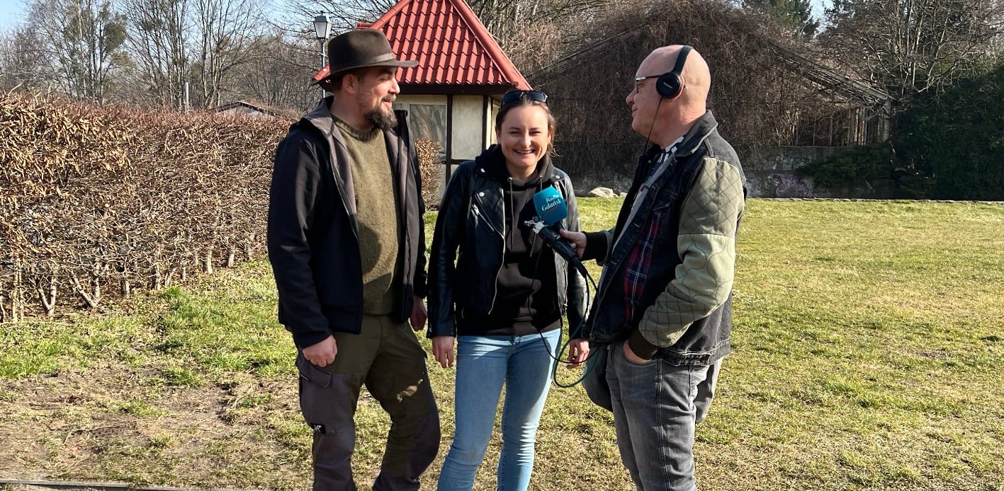 Michał Konkel, Ela Kruglik i Włodzimierz Raszkiewicz (fot. Słowiański Zielnik)