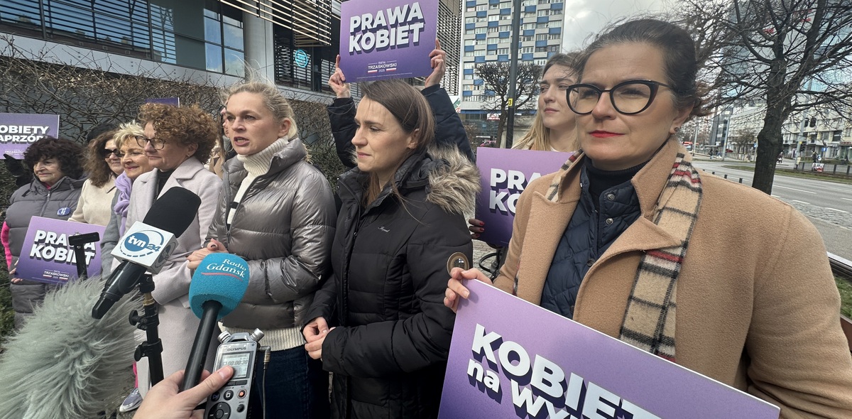 Działaczki KO zapowiedziały trasę Rafała Trzaskowskiego po Pomorzu (fot. Radio Gdańsk/Oskar Bąk)
