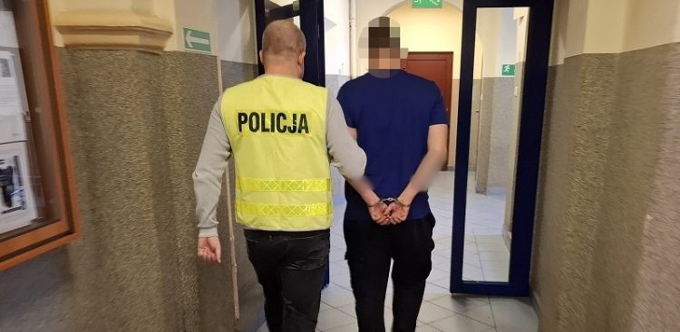 24-latek trafił do aresztu na trzy miesiące (fot. KPP Lębork)