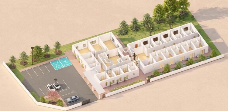 Wizualizacja Centrum Opiekuńczo-Mieszkalnego w Człuchowie (graf. czluchow.eu)