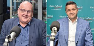 Prof. Piotr Mickiewicz i prof. Marcin Kalinowski (fot. Radio Gdańsk/Martyna Krawcewicz)