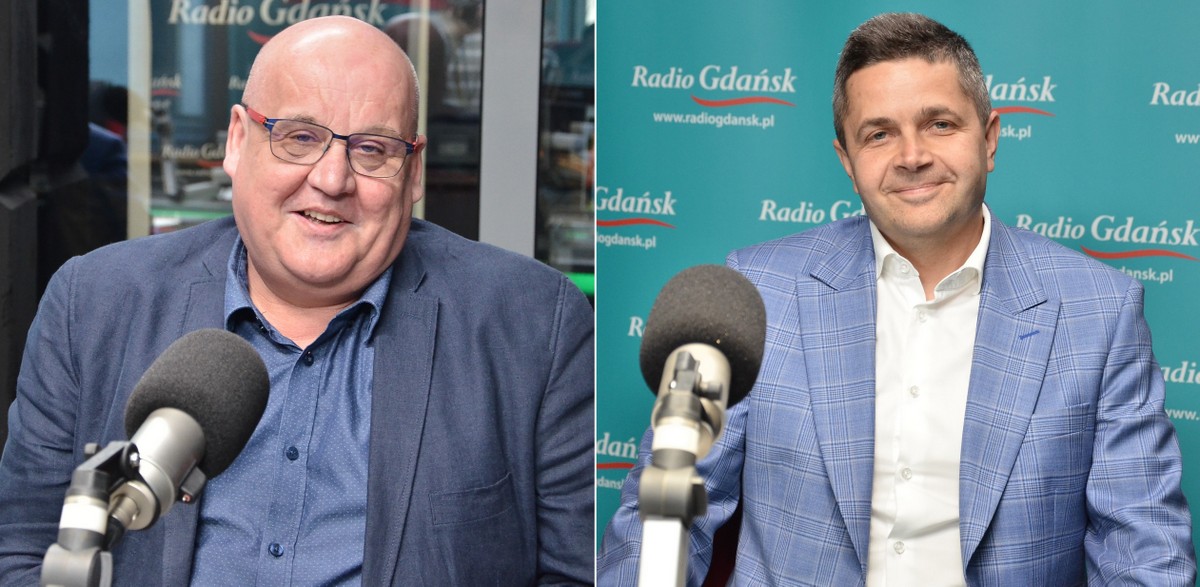 Prof. Piotr Mickiewicz i prof. Marcin Kalinowski (fot. Radio Gdańsk/Martyna Krawcewicz)