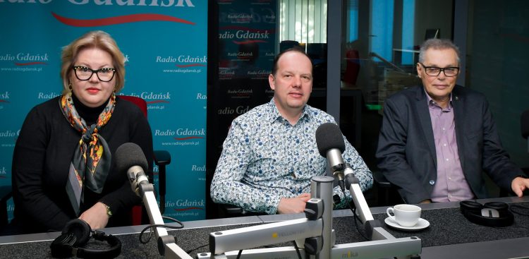 Aleksandra Harasiuk, Szczepan Sakowicz i prof. Piotr Dominiak (fot. Radio Gdańsk/Pola Malańska)