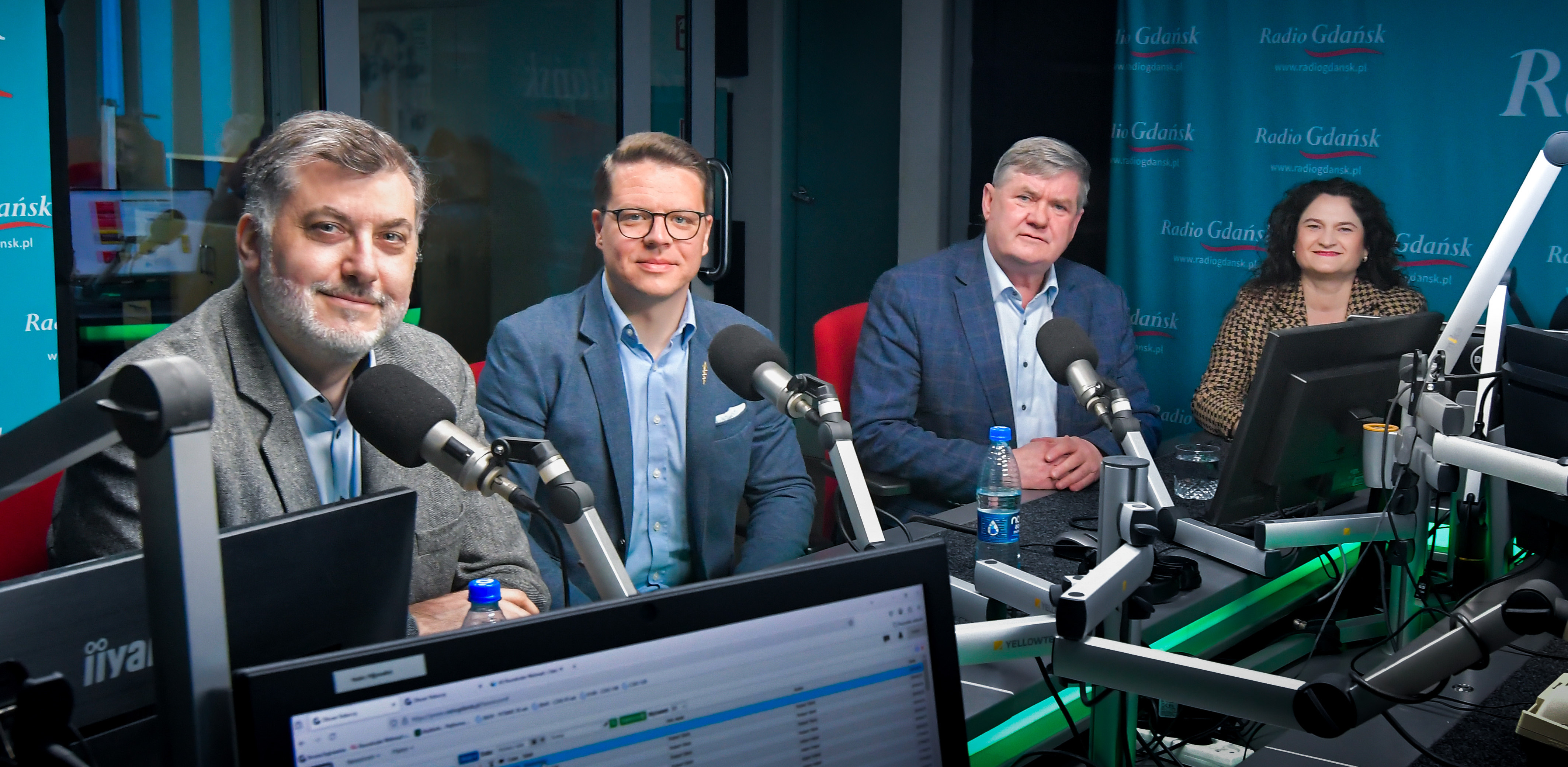 Artur Dziambor, Krzysztof Szymański, Kazimierz Plocke i Dorota Arciszewska-Mielewczyk (fot. Radio Gdańsk/Pola Malańska)
