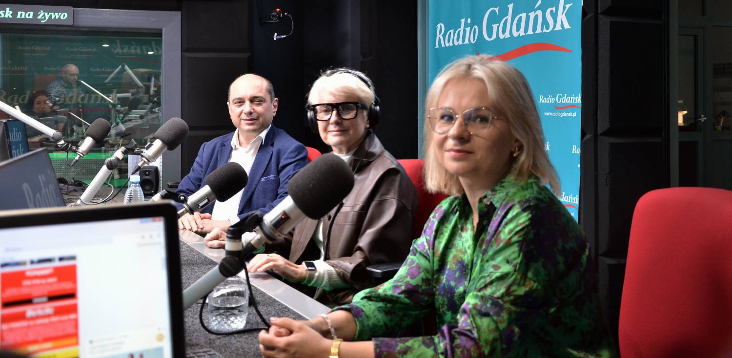 Od lewej: Basil Kerski, Dorota Sobieniecka, Aleksandra Borowicz (fot. Radio Gdańsk/Piotr Puchalski)