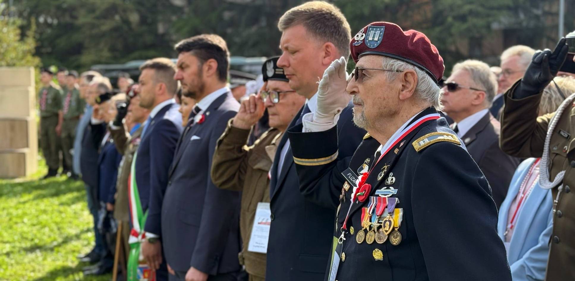 Delegacja z Polski bierze udział w obchodach wyzwolenia Bolonii. 23.04.2025 r. (fot. Radio Gdańsk/Daniel Wojciechowski)