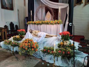 Grób Pański w kościele pw. Św. Trójcy w Gdańsku (Fot. Radio Gdańsk/Joanna Stankiewicz)