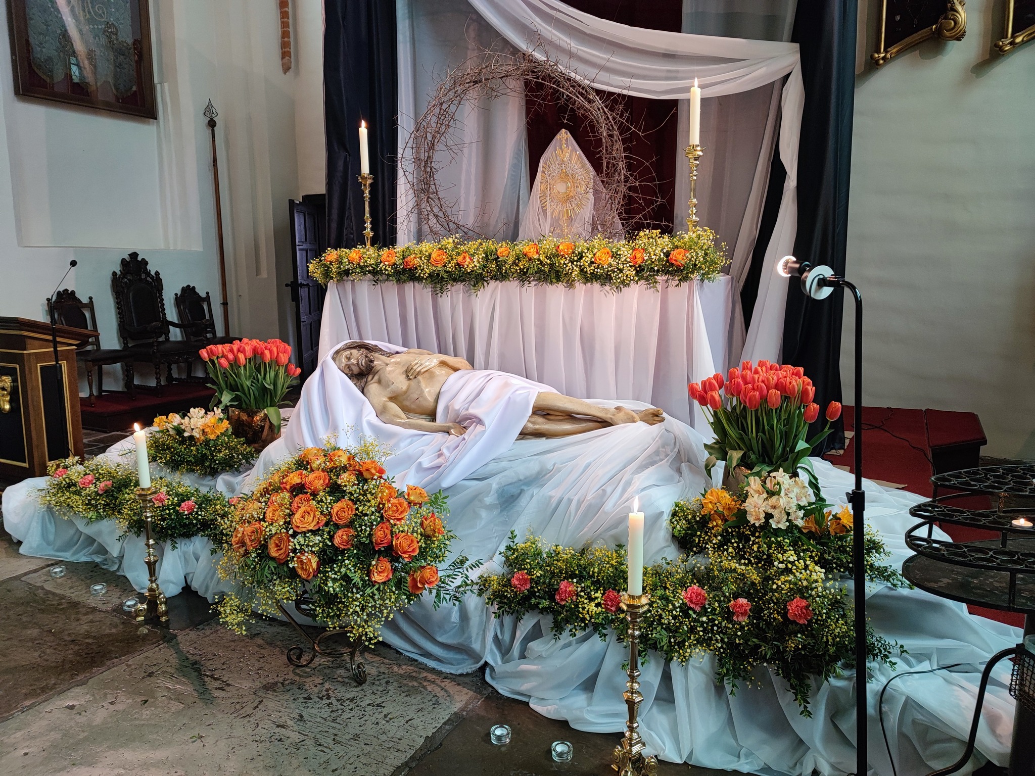 Grób Pański w kościele pw. Św. Trójcy w Gdańsku (Fot. Radio Gdańsk/Joanna Stankiewicz)