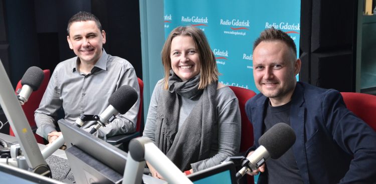 Grzegorz Borowski, Marta Moksa i Mateusz Marmołowski (fot. Radio Gdańsk/Adrian Kasprzycki)