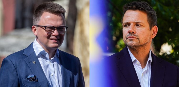 Szymon Hołownia i Rafał Trzaskowski (fot. KFP/Paweł Marcinko, KFP/Anna Rezulak)