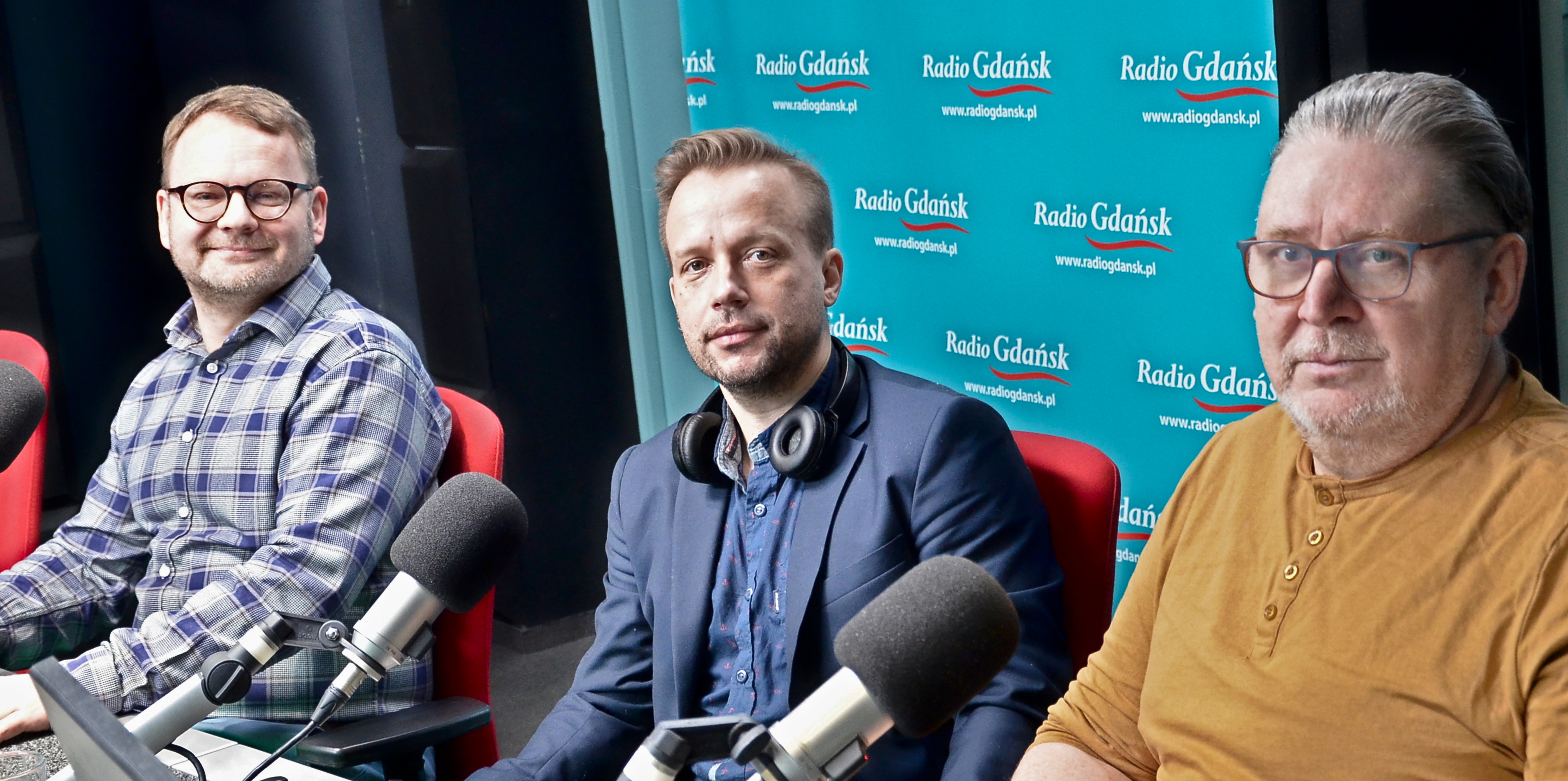 Michał Stąporek, Piotr Olejarczyki Michał Szulc (fot. Radio Gdańsk/Adrian Kasprzycki)
