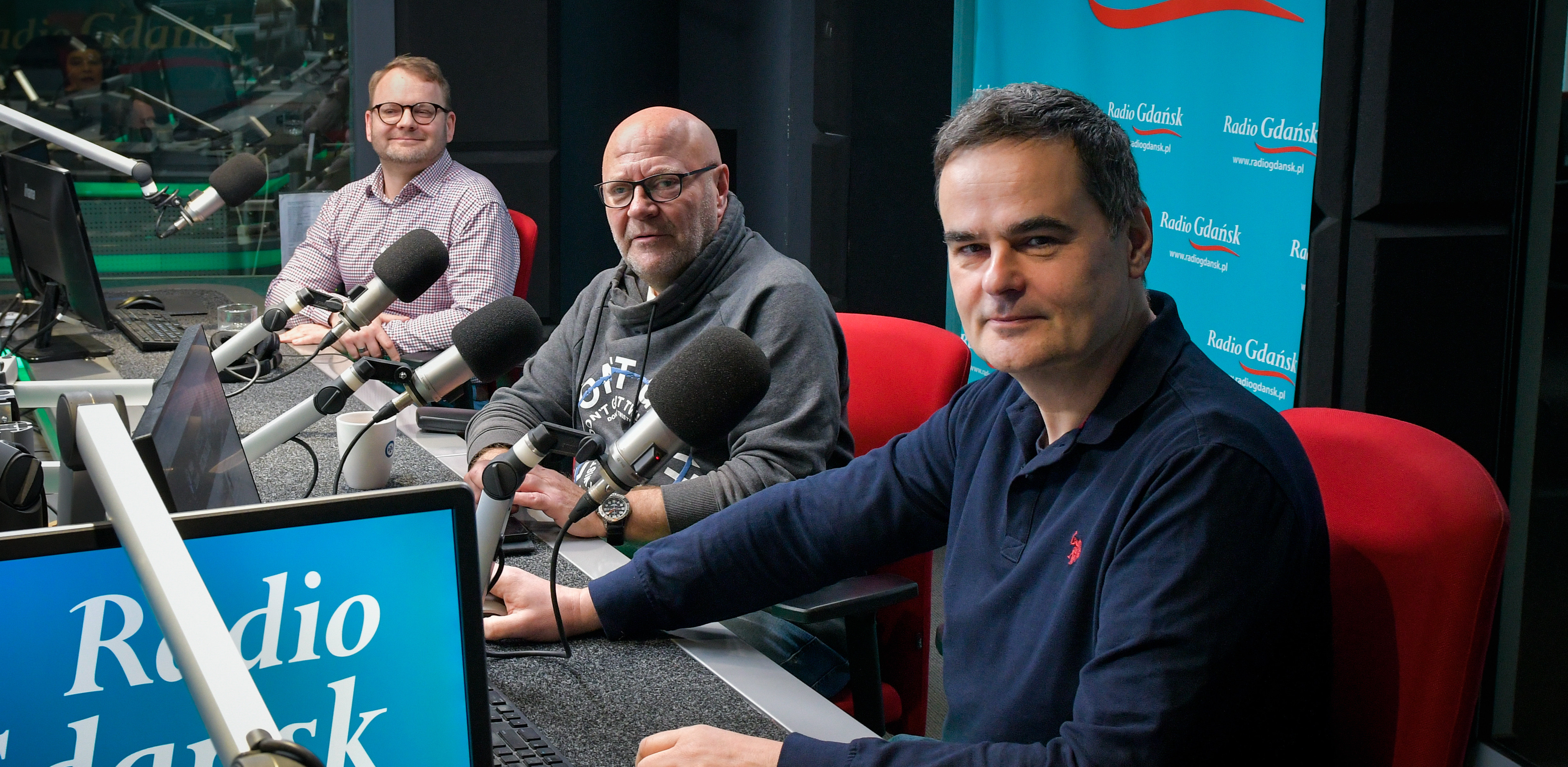 Michał Stęporek, Tomasz Gawiński, Krzysztof Katka (fot. Radio Gdańsk/Pola Malańska)