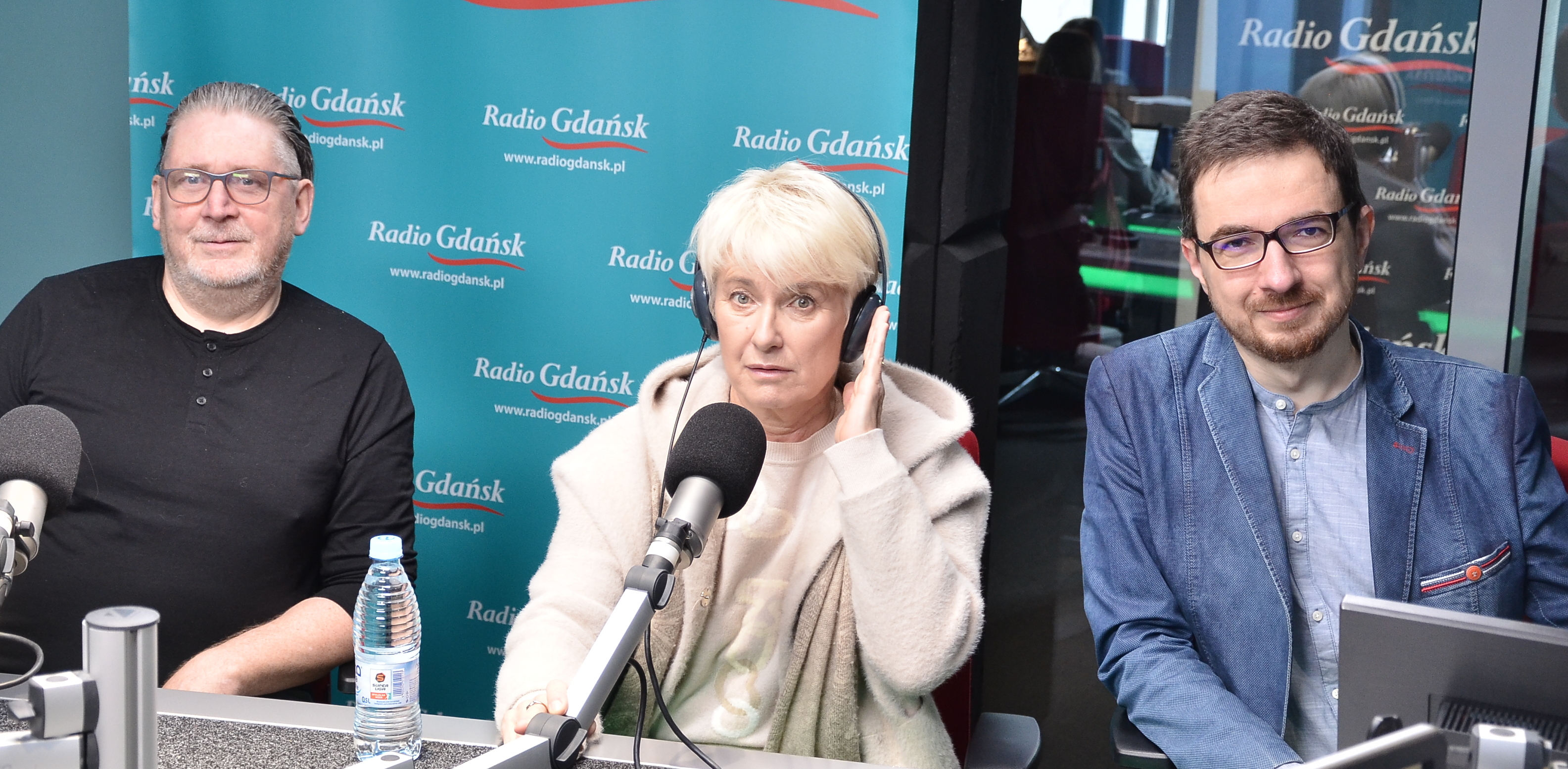 Michał Szulc, Dorota Sobieniecka i Bartosz Cicharski (fot. Radio Gdańsk/Adrian Kasprzycki)