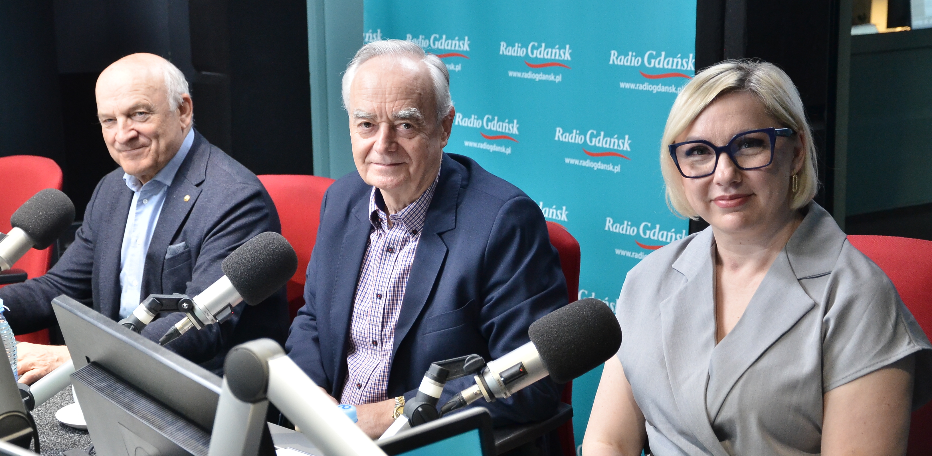Paweł Olechnowicz, Zbigniew Canowiecki i Agnieszka Rodak (fot. Radio Gdańsk/Adrian Kasprzycki)