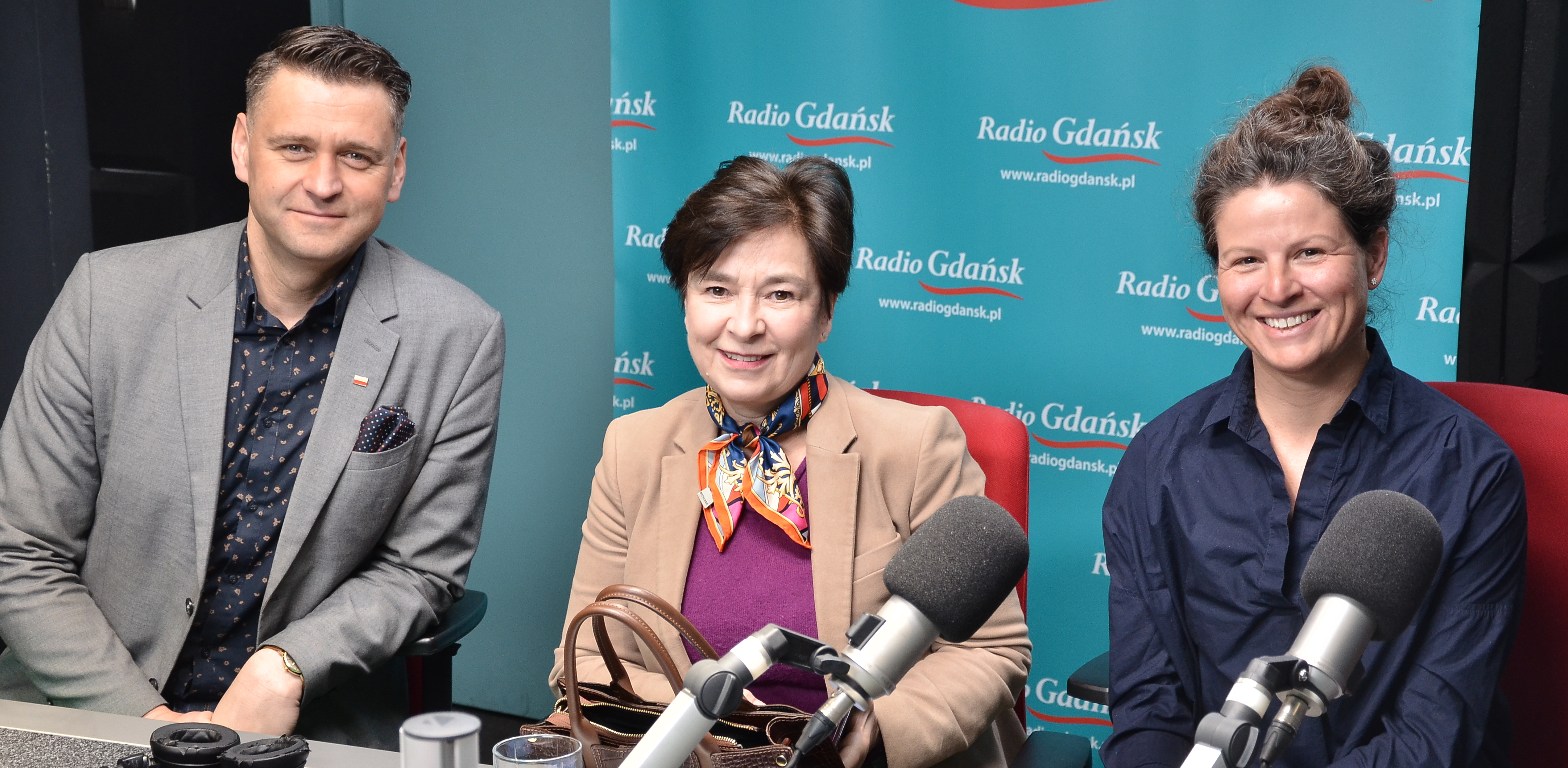 Paweł Petkowski, Grażyna Czajkowska i Aleksandra Gosk (fot. Radio Gdańsk/Adrian Kasprzycki)