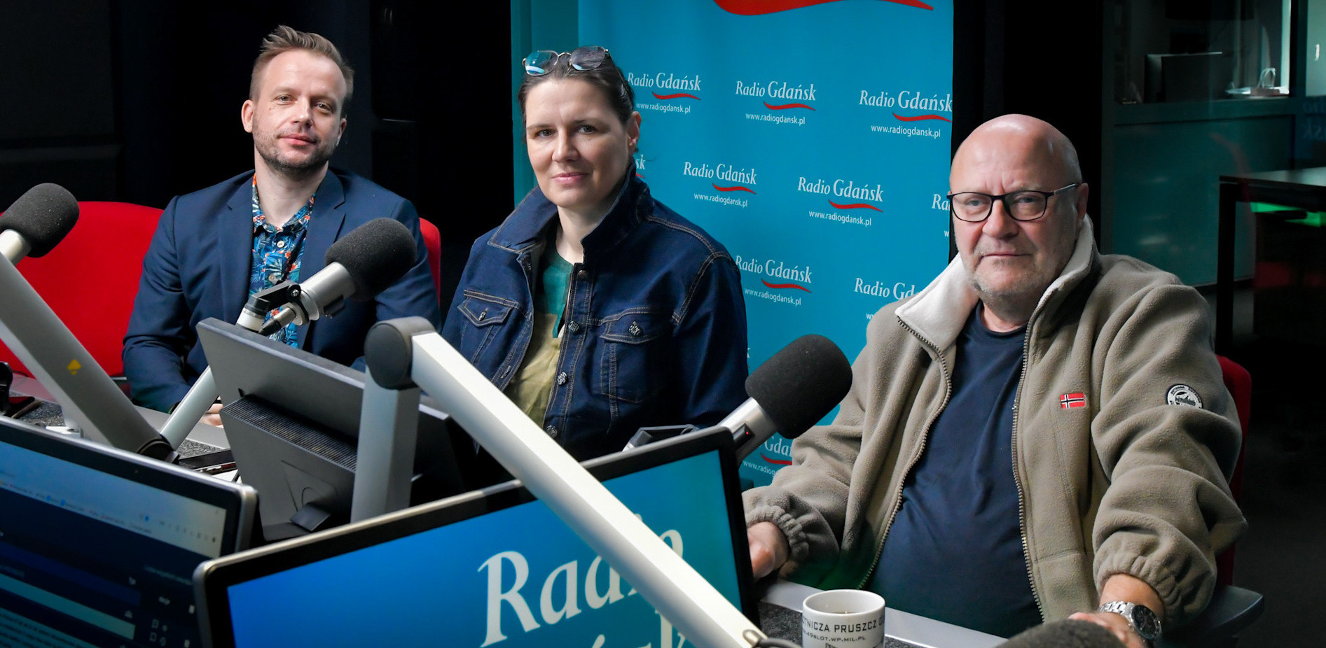 Piotr Olejarczyk, Karolina Misztal i Tomasz Gawiński (fot. Radio Gdańsk/Pola Malańska)