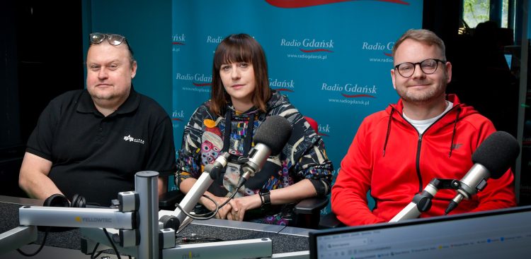 Piotr Piotrowski, Anna Dobiegała i Michał Stąporek (fot. Radio Gdańsk/Pola Malańska)