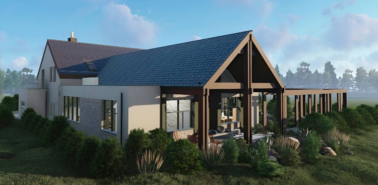 Projekt Domu Rain Mana w Kwiekach (graf. Autorska Pracownia Architektury Planer)