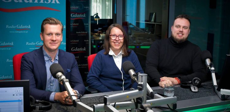 Przemysław Majewski, Kamila Błaszczyk, Marcin Makowski (fot. Radio Gdańsk/Pola Malańska)