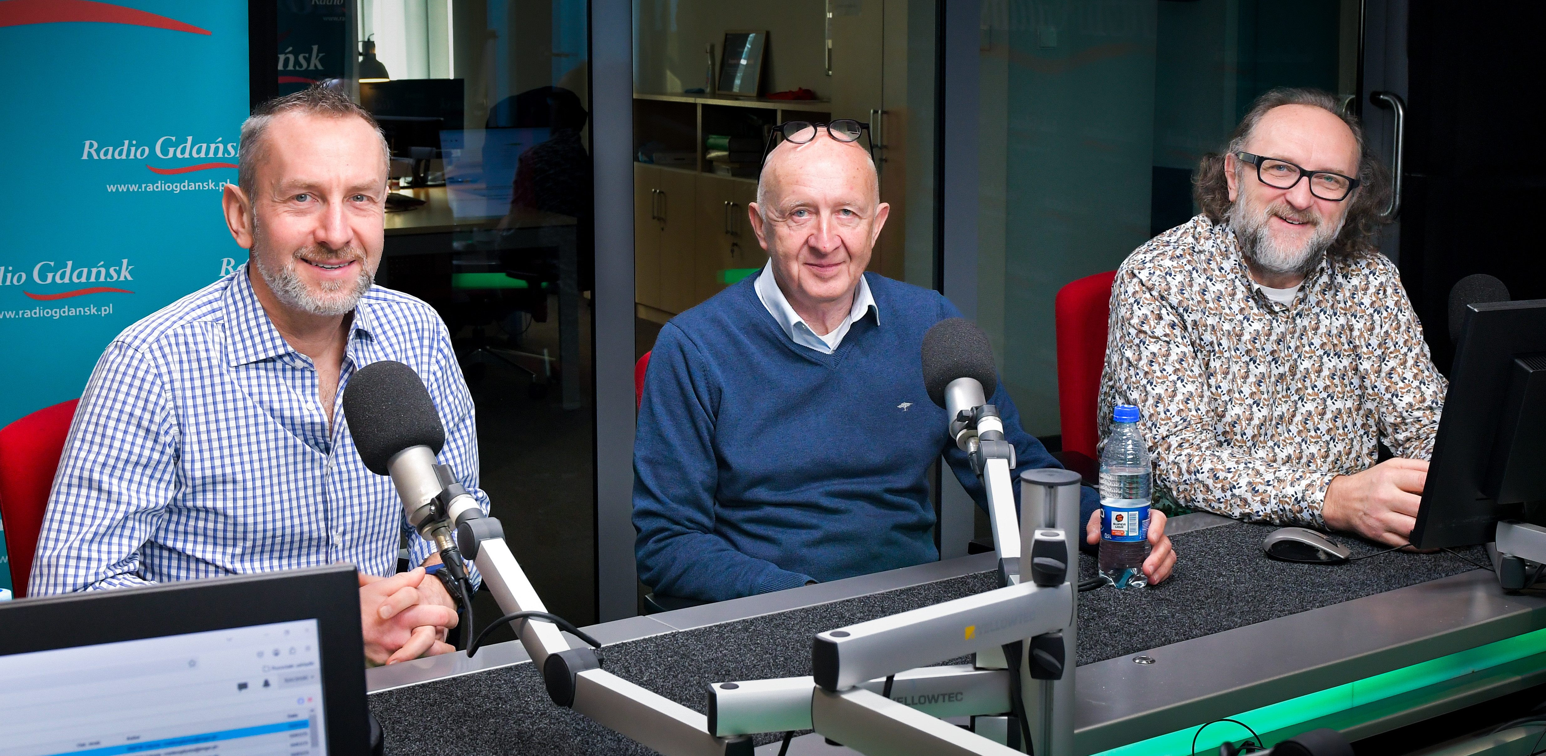 Rafał Dadej, Piotr Górski i Adam Protasiuk (fot. Radio Gdańsk/Pola Malańska)