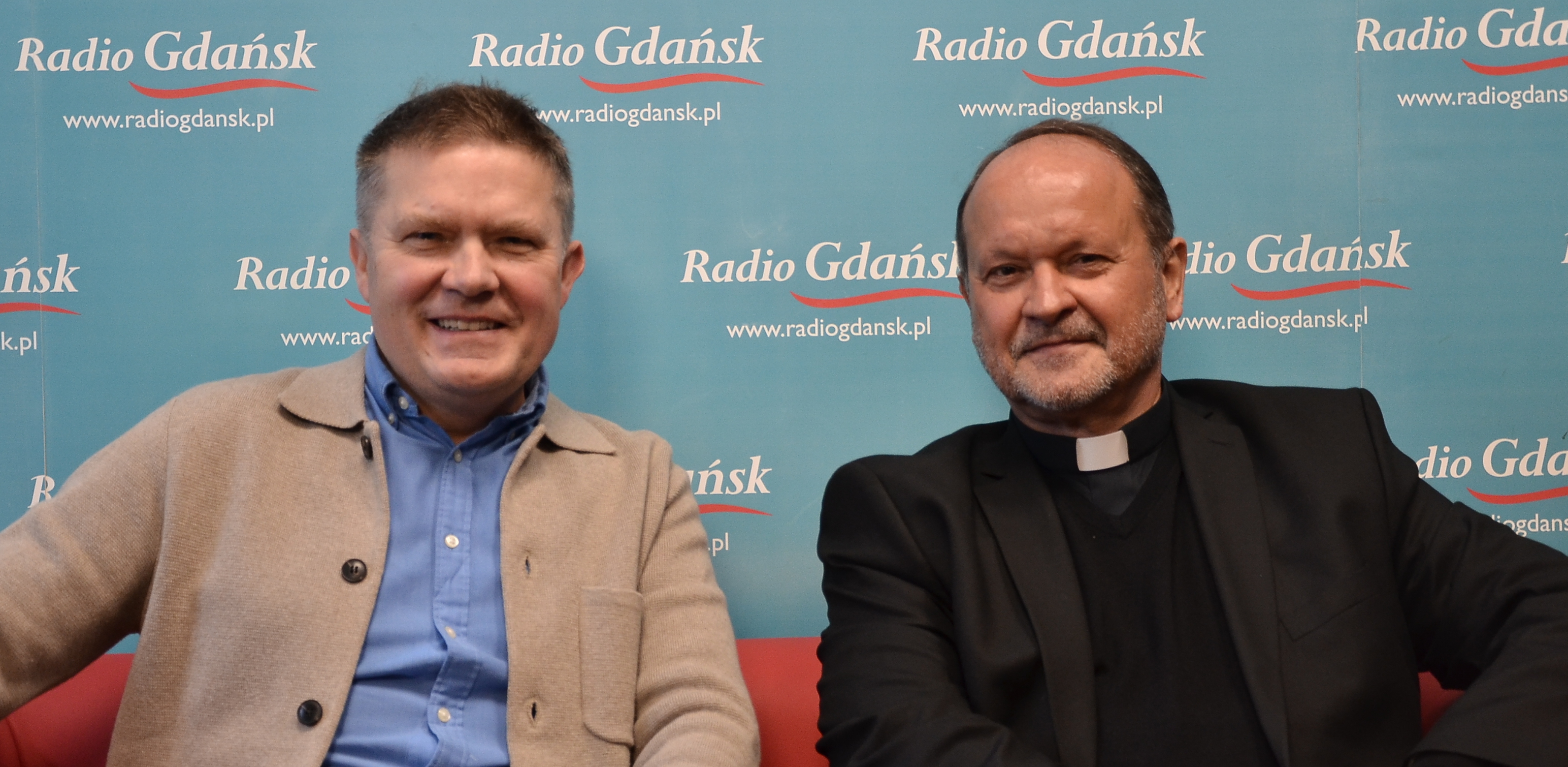 Sławomir Siezieniewski i ks. Krzysztof Niedałtowski (fot. Radio Gdańsk/Piotr Puchalski)