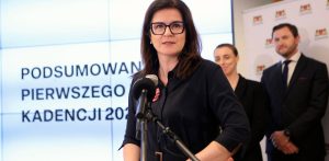 Aleksandra Dulkiewicz podsumowała rok pracy (fot. Dominik Paszliński gdansk.pl)