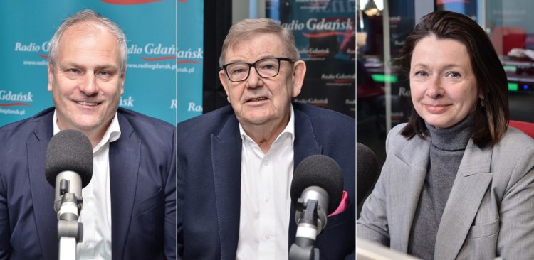 Błażej Kucharski, Ryszard Trykosko, Ewa Podgórska-Rakiel (fot. Radio Gdańsk/Martyna Krawcewicz)