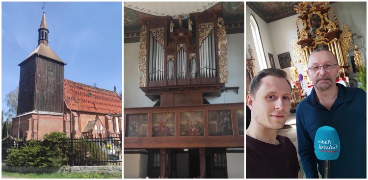 Drewniany kościół w Marynowach (Fot. Radio Gdańsk/Mateusz Czerwiński)