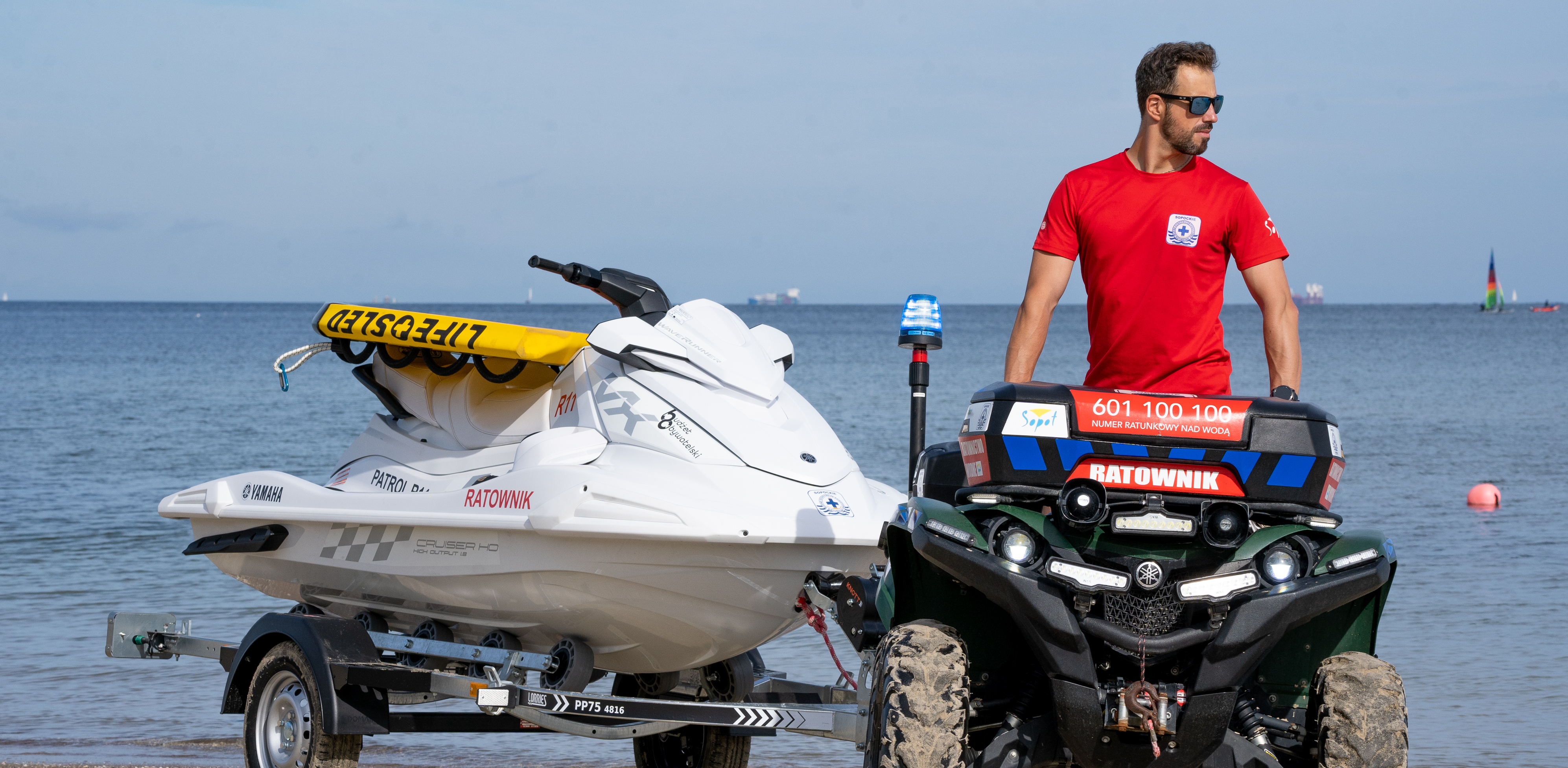 Quad i skuter wodny sopockich ratowników (Fot. KFP/Paweł Marcinko)