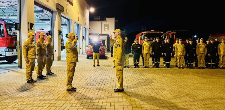 Zgrupowanie ponad 70 strażaków ze specjalistycznym sprzętem zostało rozformowane (Fot. KW PSP Gdańsk)